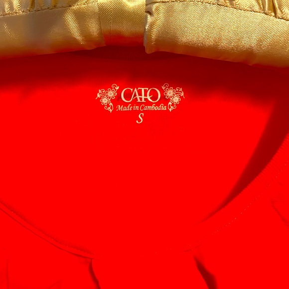 Cato Red Ruffle Blouse - Picture 3 of 6